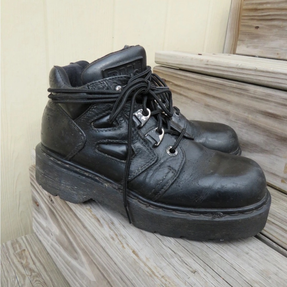 Dr. Martens Black Combat Boots womens 11 mens 9